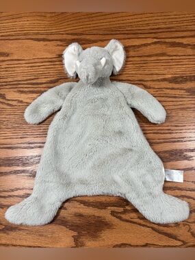 ANTHROPOLOGIE Light Gray Plush Elephant Lovey Snuggler Soft 2019